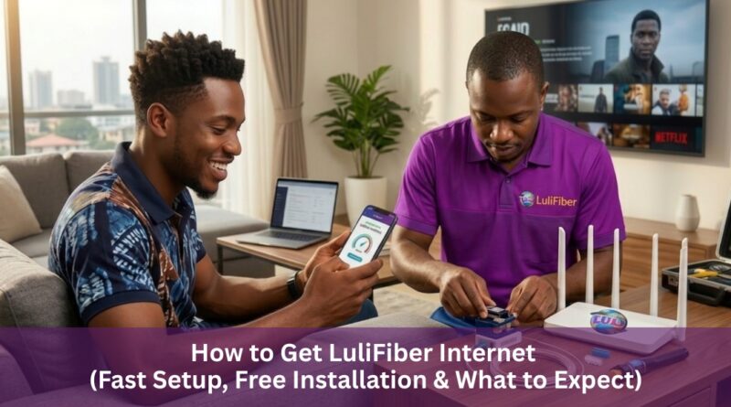 Lulifiber internet in home use