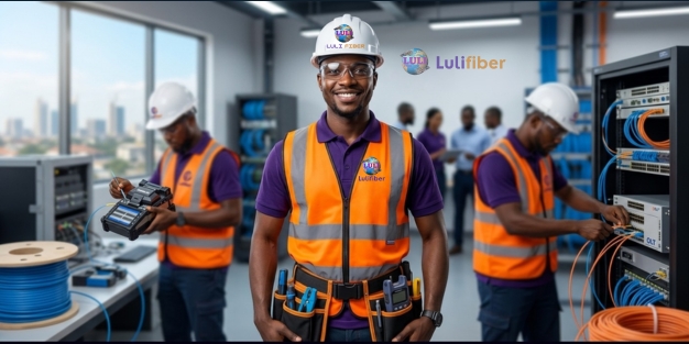 Lulifber technicians in action